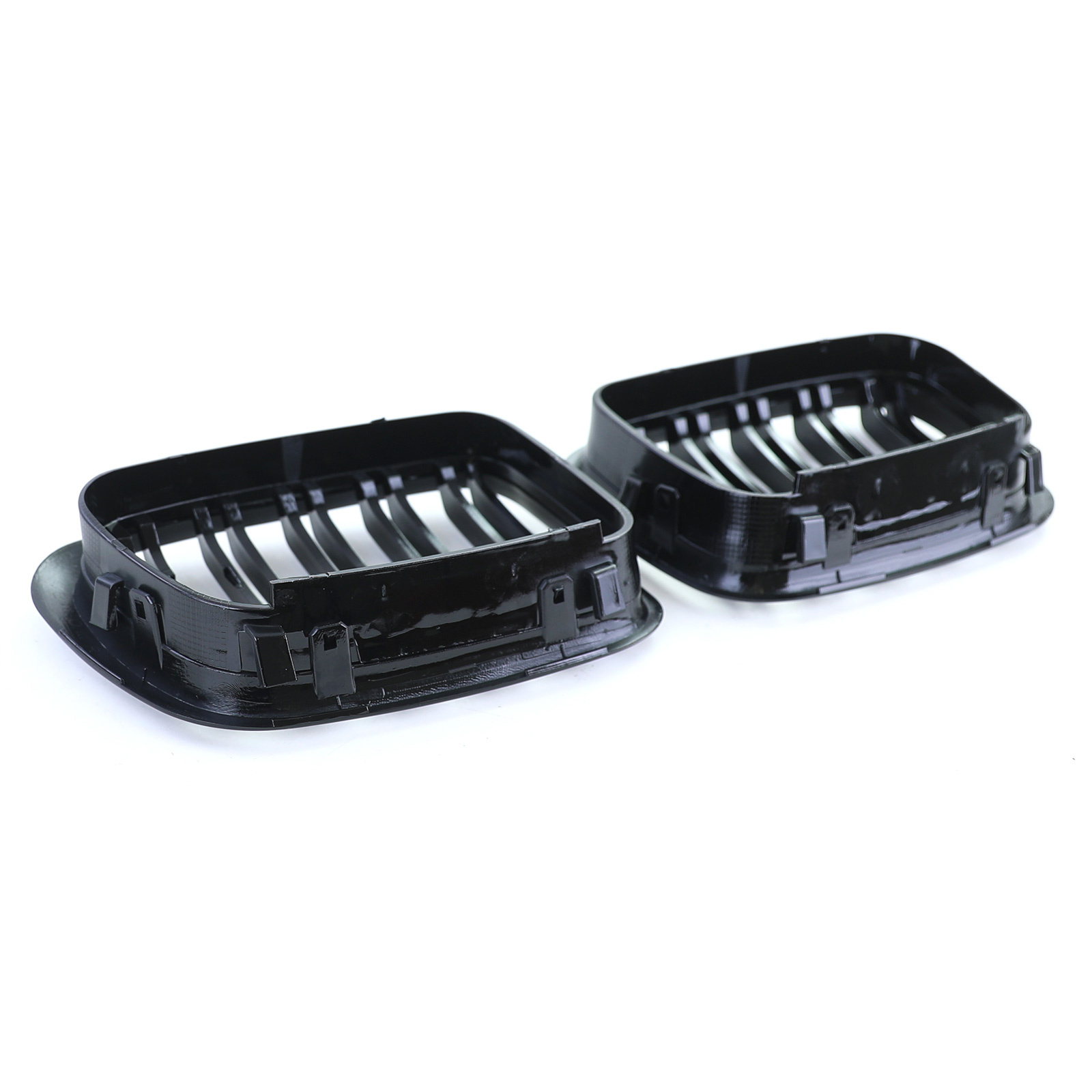 Radiateurgrille - BMW E46 Limo Touring - dubbele stang - glans zwart