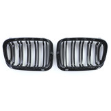 Radiateurgrille - BMW E46 Limo Touring - dubbele stang - glans zwart