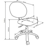 GOL - kinder bureaustoel - eco leer - 39x75-85x52 cm - groen