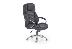 KONING - bureaustoel - eco leer - 67x116-124x76 cm - zwart