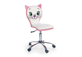 KITTY - kinder bureaustoel - eco leer - 44x42-54x45 cm
