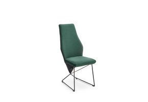 Eettafel stoel - fluwelen stof - 44x96x63 cm - groen