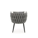 AVATAR - wave stoel - stof - 67x77x55 cm - grijs