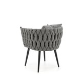 AVATAR - wave stoel - stof - 67x77x55 cm - grijs