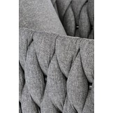 AVATAR - wave stoel - stof - 67x77x55 cm - grijs