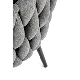 AVATAR - wave stoel - stof - 67x77x55 cm - grijs