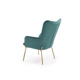 CASTEL - fauteuil - stof - 71x97x79 cm - groen goud