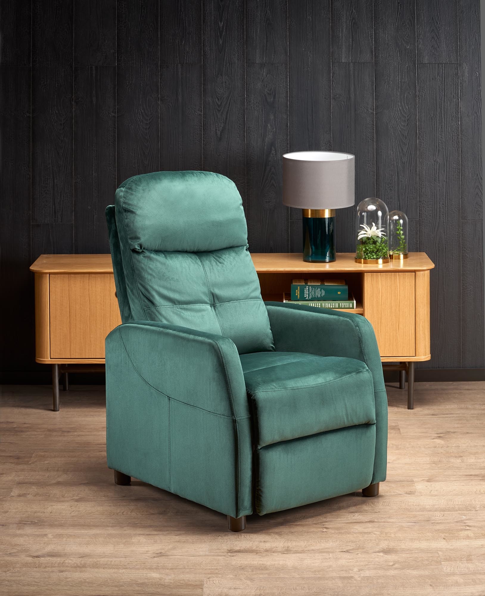 FELIPE 2 - relaxfauteuil - uitklapbaar - groen