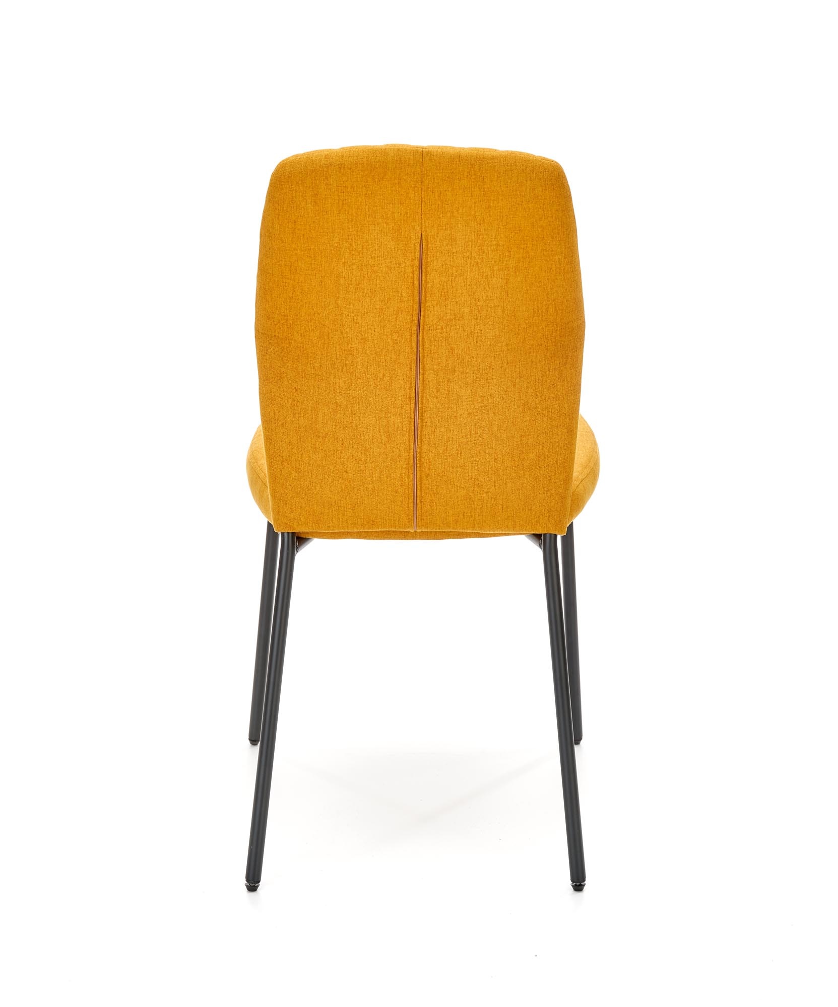 Eettafel stoel - stof - 46x92x56 cm - mosterd