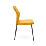 Eettafel stoel - stof - 46x92x56 cm - mosterd