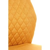 Eettafel stoel - stof - 46x92x56 cm - mosterd