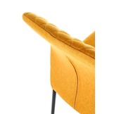 Eettafel stoel - stof - 46x92x56 cm - mosterd