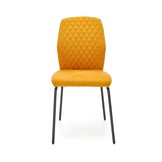 Eettafel stoel - stof - 46x92x56 cm - mosterd