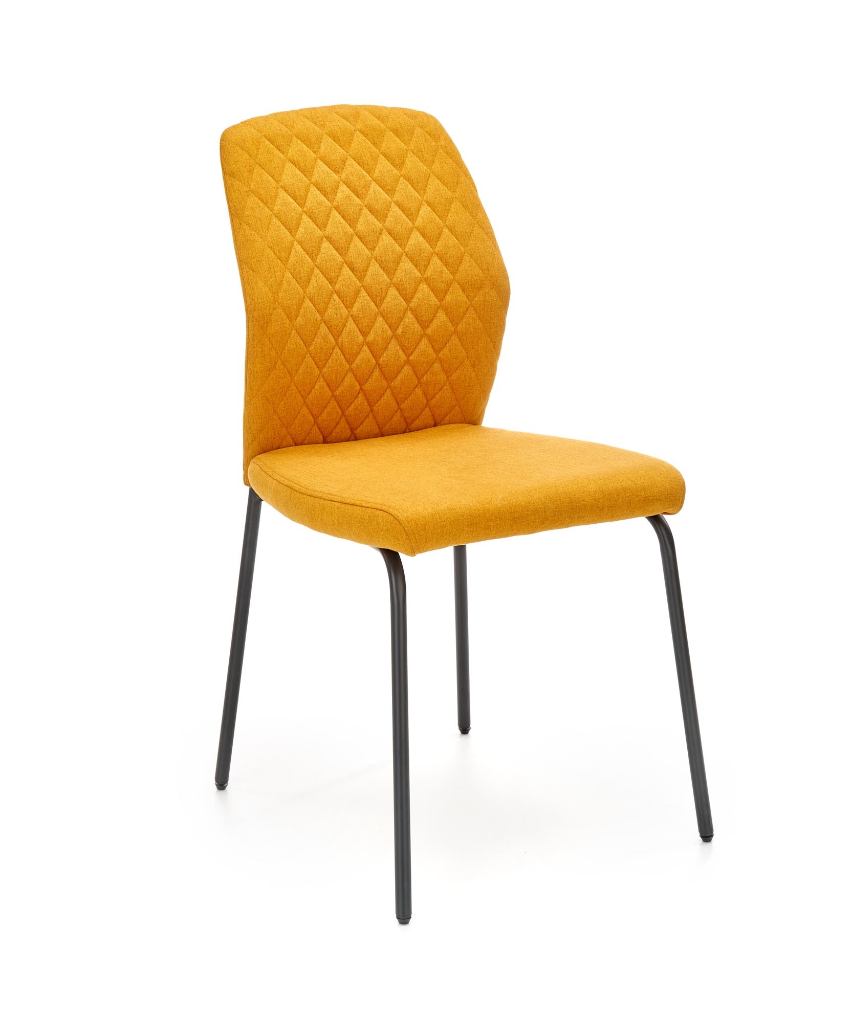 Eettafel stoel - stof - 46x92x56 cm - mosterd