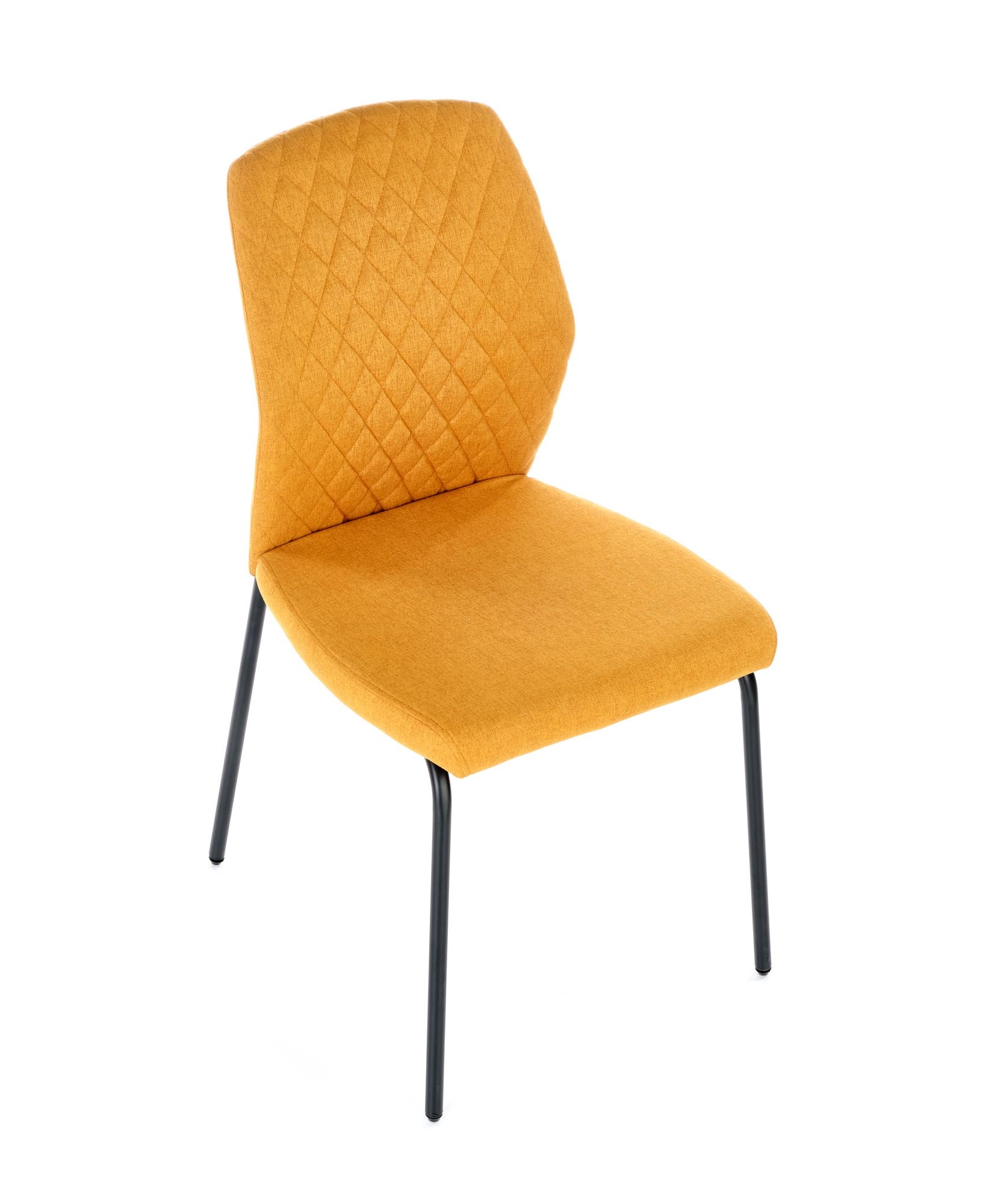 Eettafel stoel - stof - 46x92x56 cm - mosterd
