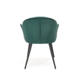 Eettafel stoel - fluwelen stof - 67x84x62 cm - groen