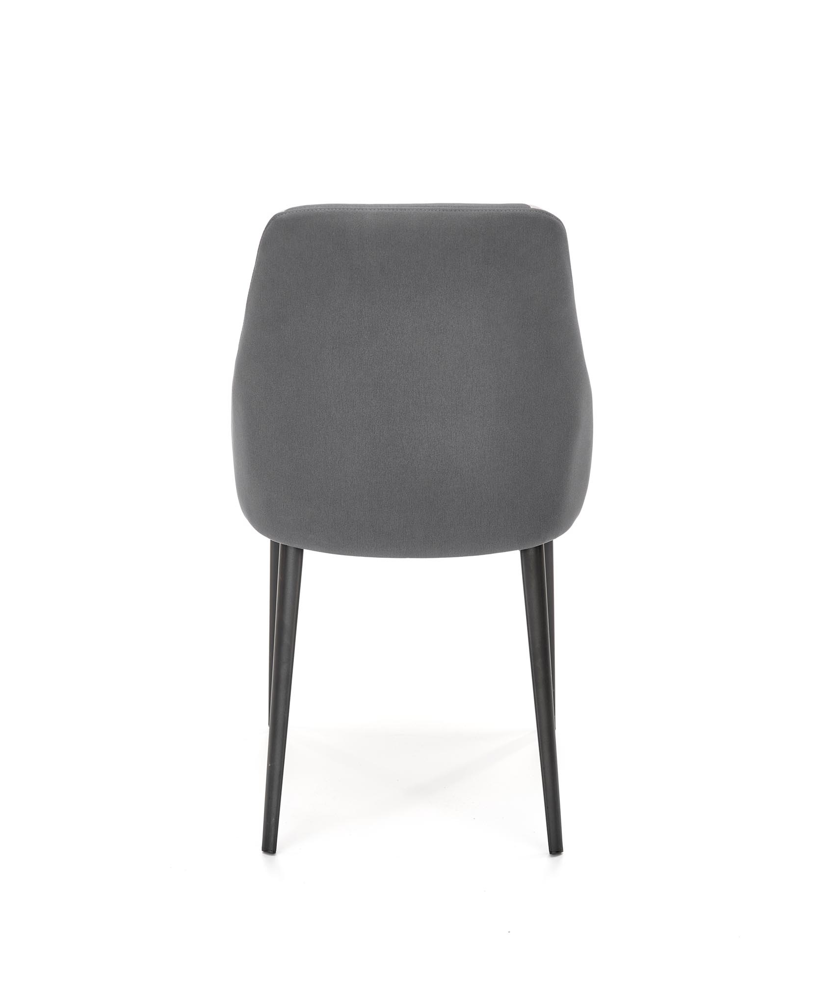 Eettafel stoel - stof - 48x85x62 cm - licht- donkergrijs