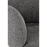 Eettafel stoel - bouclé stof - 58x89x58 cm - grijs