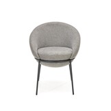 Eettafel stoel - stof - 61x78x59 cm - grijs