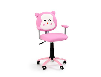 KITTY - kinder bureaustoel - eco leer - 54x76-86x49 cm - roze