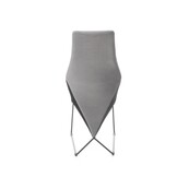 Eettafel stoel - fluwelen stof - 44x96x63 cm - grijs