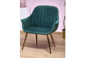 ELEGANCE - relaxfauteuil - 72x60x79 cm - donkergroen