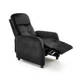 FELIPE - relaxfauteuil - uitklapbaar - zwart