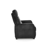 FELIPE - relaxfauteuil - uitklapbaar - zwart