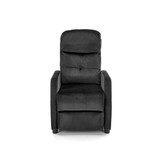 FELIPE - relaxfauteuil - uitklapbaar - zwart