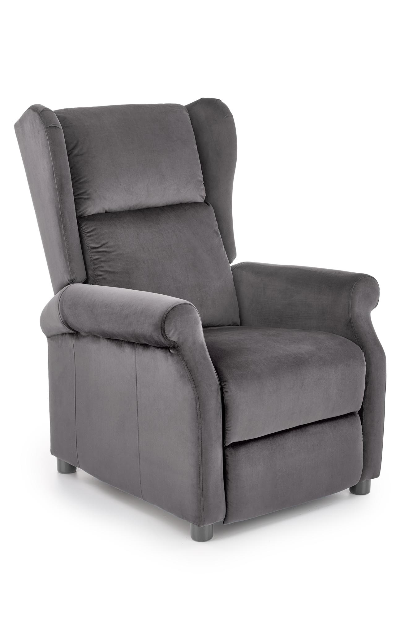 AGUSTIN - relaxfauteuil - uitklapbaar - grijs