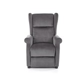 AGUSTIN - relaxfauteuil - uitklapbaar - grijs