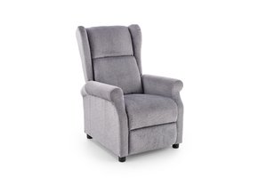 AGUSTIN - relaxfauteuil - uitklapbaar - grijs