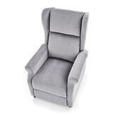 AGUSTIN - relaxfauteuil - uitklapbaar - grijs