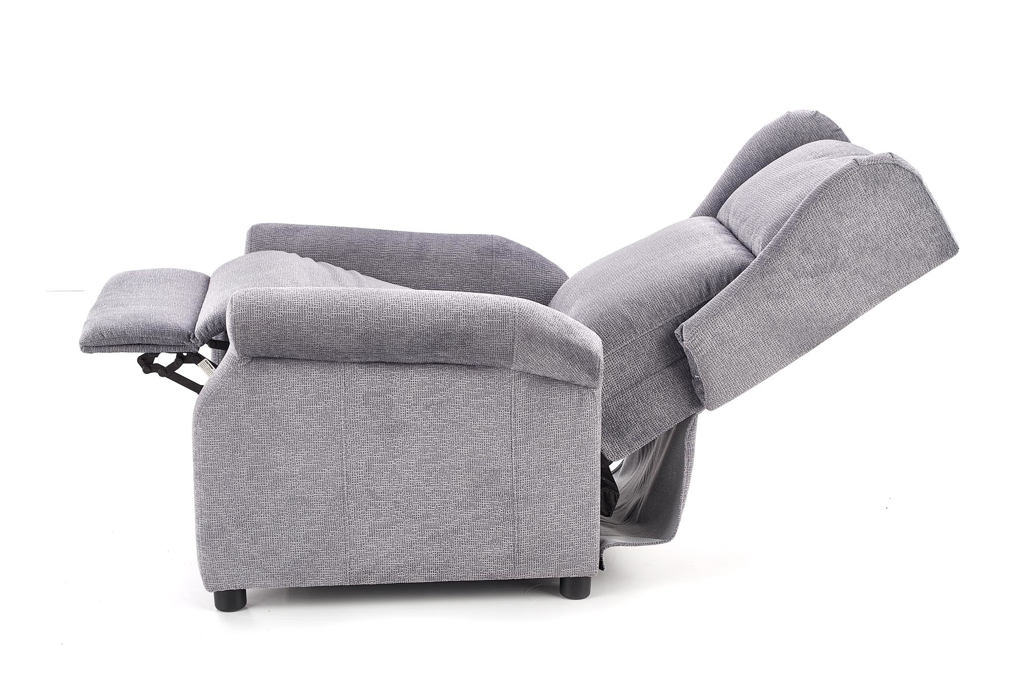 AGUSTIN - relaxfauteuil - uitklapbaar - grijs