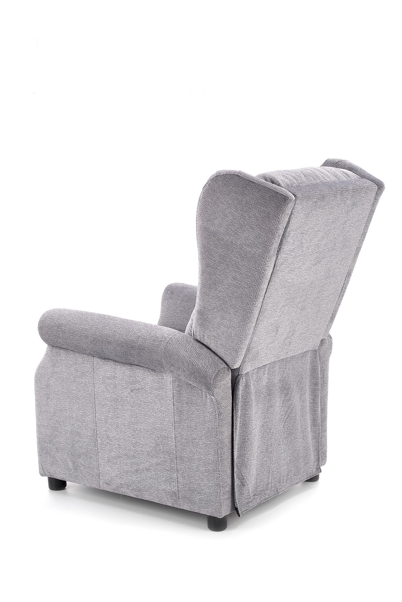 AGUSTIN - relaxfauteuil - uitklapbaar - grijs