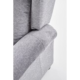 AGUSTIN - relaxfauteuil - uitklapbaar - grijs