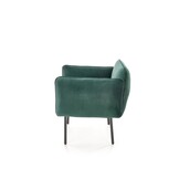 BRASIL - relaxfauteuil - 91x72x78 cm - donkergroen zwart