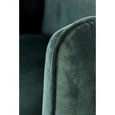 BRASIL - relaxfauteuil - 91x72x78 cm - donkergroen zwart