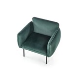 BRASIL - relaxfauteuil - 91x72x78 cm - donkergroen zwart