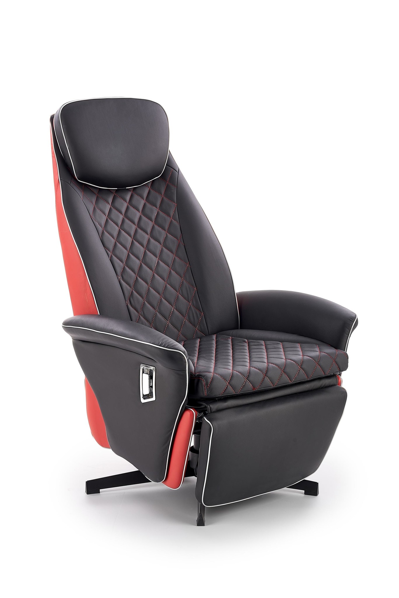 CAMARO - relaxfauteuil - uitklapbaar - zwart rood