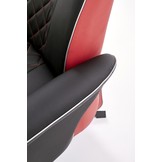 CAMARO - relaxfauteuil - uitklapbaar - zwart rood