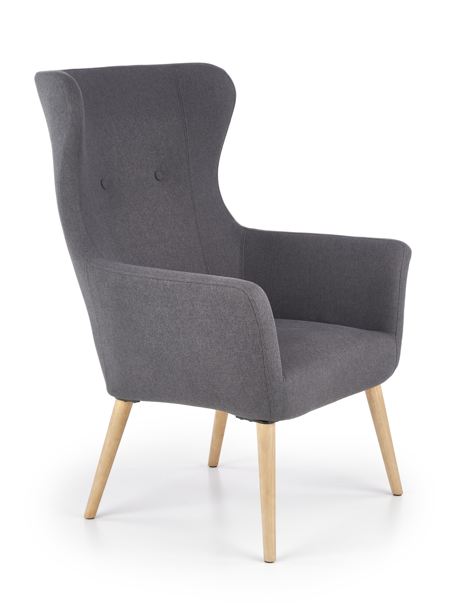 COTTO - relaxfauteuil - 73x76x99x43 cm - donkergrijs