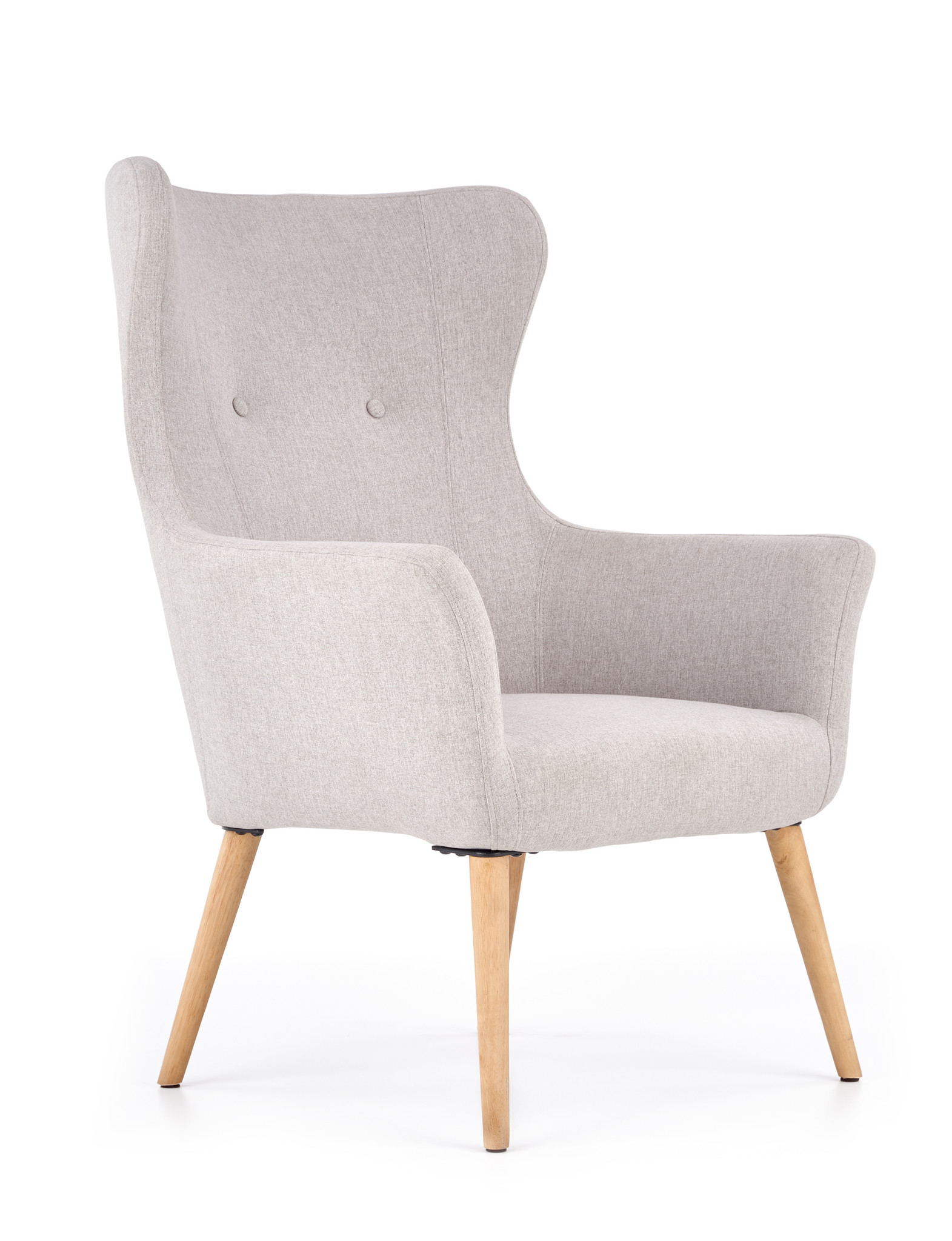 COTTO - relaxfauteuil - 73x76x99 cm - lichtgrijs