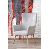 COTTO - relaxfauteuil - 73x76x99 cm - lichtgrijs