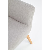 COTTO - relaxfauteuil - 73x76x99 cm - lichtgrijs