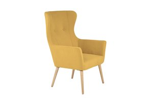 COTTO - relaxfauteuil - traditioneel - 73x76x99 cm - geel