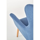 COTTO - relaxfauteuil - traditioneel - 73x76x99 cm - blauw