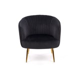 CROWN - relaxfauteuil - klassiek - 78x72x80 cm - zwart