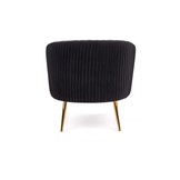 CROWN - relaxfauteuil - klassiek - 78x72x80 cm - zwart