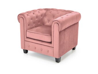 ERIKSEN - relaxfauteuil - 62x75x73 cm - roze zwart